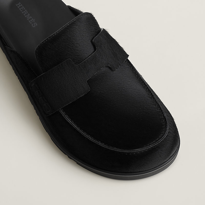 HERMES ブラック ポインテッドトゥ ミュール　38 Go mule - Black | Hermès Thailand